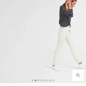 Everlane High Rise Skinny in Bone